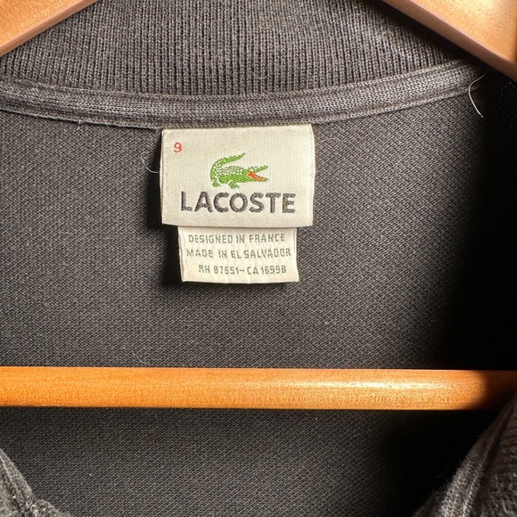 LACOSTE - Classic Black Polo, Men’s Size 3XL - Picture 6 of 9